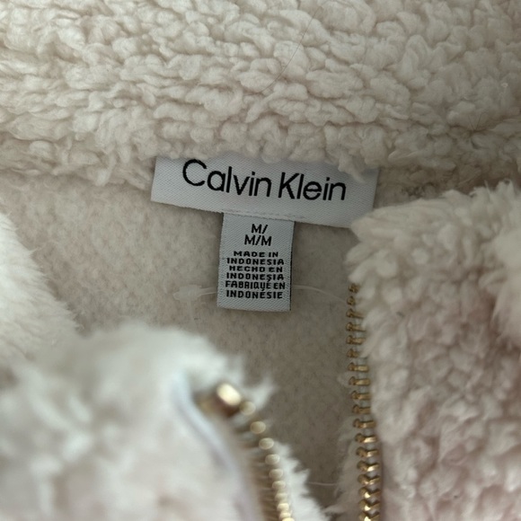 Calvin Klein cozy Teddy fleece jacket Size M - Picture 3 of 7